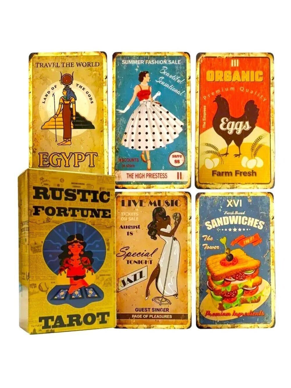 Rustic Fortune Tarot - Eclectic & Nostalgic Tarot for Unique Readings
